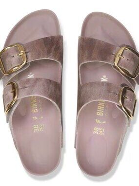 NEW Authentic Birkenstock Arizona Big Buckle Sandals – Lavender EU 39